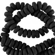 Polymer beads rondelle 7mm - Black